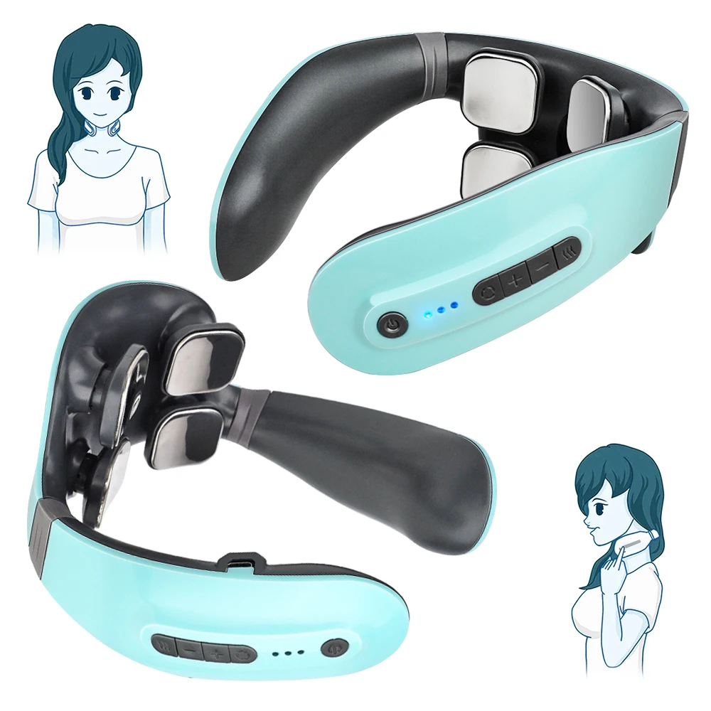 TNES Low Frequency Pulse Massage Tools Neck Massager with Heat