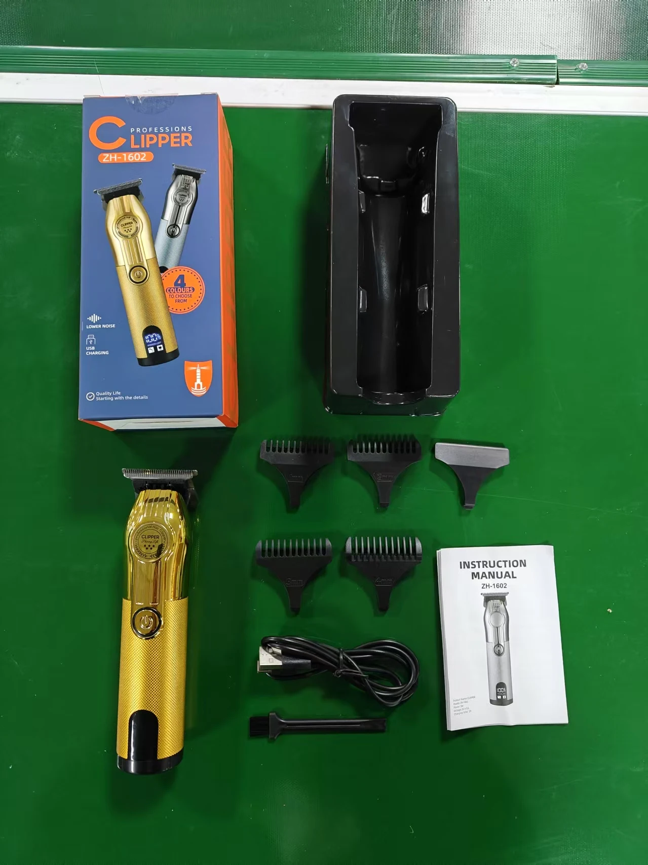USB Charging Electric Hair for Clipper Household Scraper & Pusher Carver with Stainless Steel Blade English Operating Instructio factory