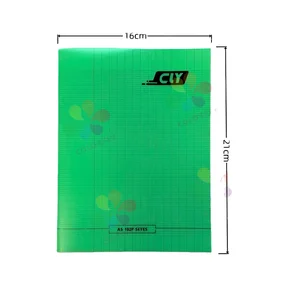 A5 Size Plastic Cover School  Notebook 16x21cm 100/200pages Hot Selling French Line Exercise Book