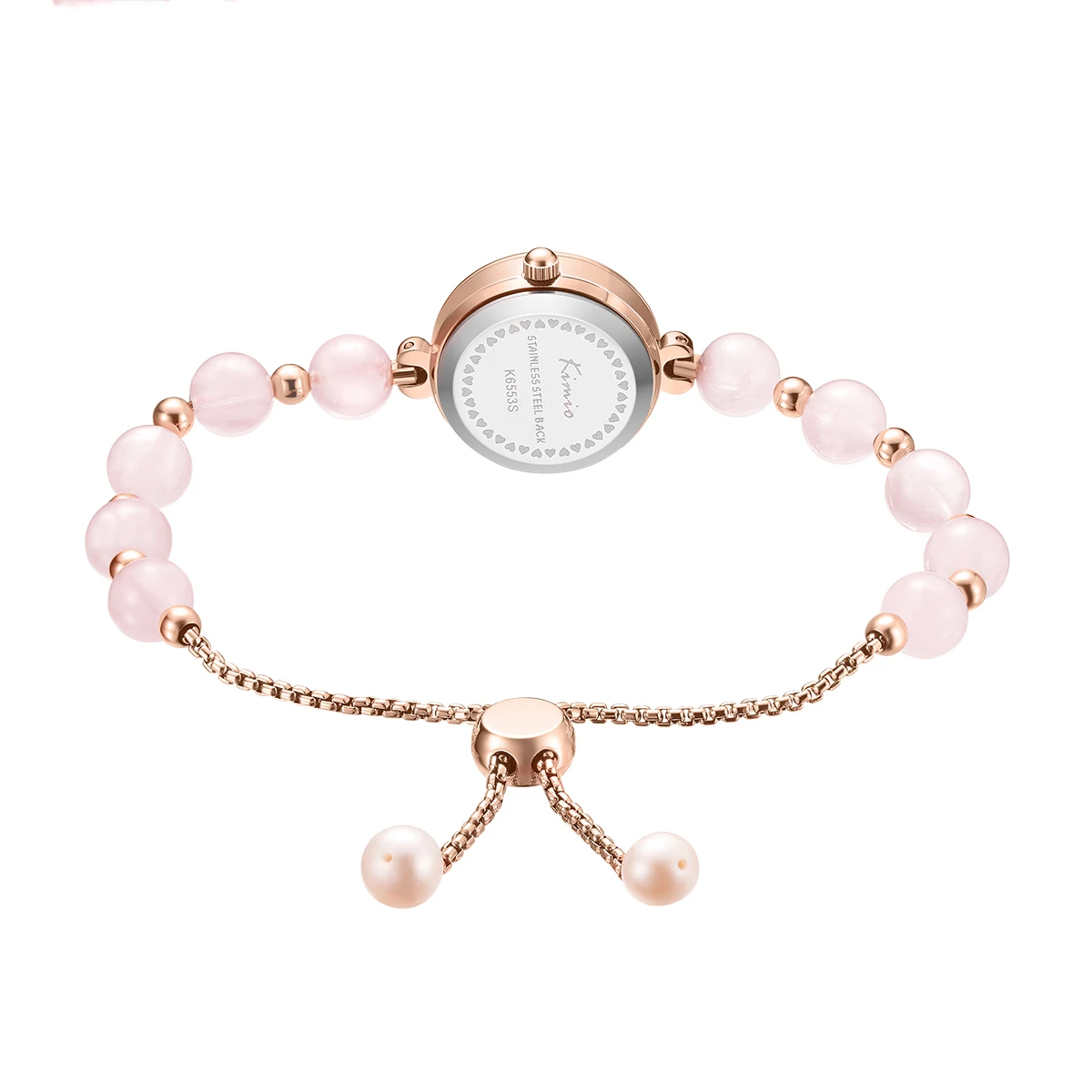 KIMIO K6553S Trendy Lady Pearl Crystal Bracelet Watch Waterproof Japan Quartz Women Watch Relogio Feminino