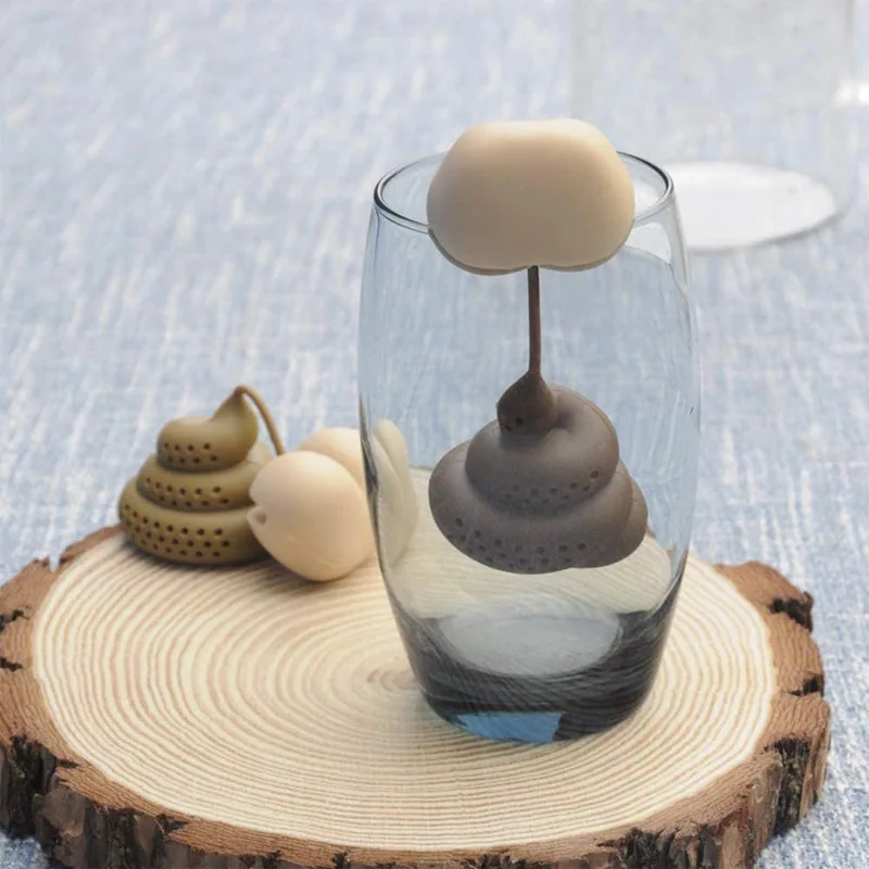 Infusore Per Tè In Silicone A Forma Di Cacca - Filtro Riutilizzabile Per Tisane, Caffè, Spezie - Regalo Divertente E Originale - 2
