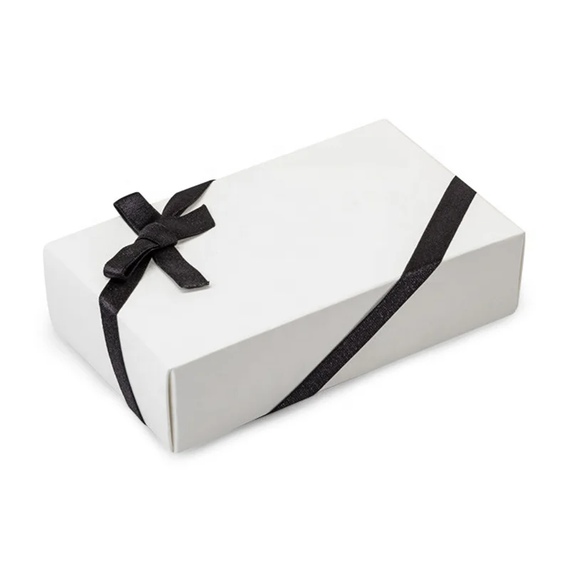 Pre-tied Satin Ribbon Elastic Bow With Stretch Loop For Gift Box