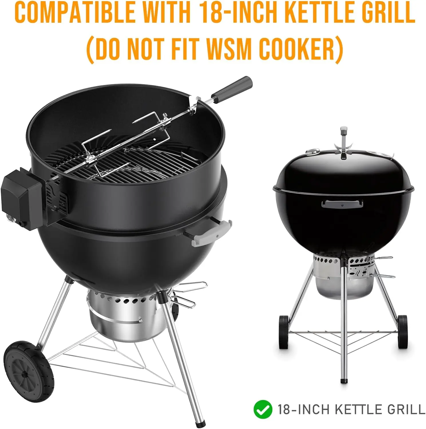 Rotis Kit BBQ Rotisserie Ring Kit Durable Metal Charcoal Heat Resistant ODM Brand ...