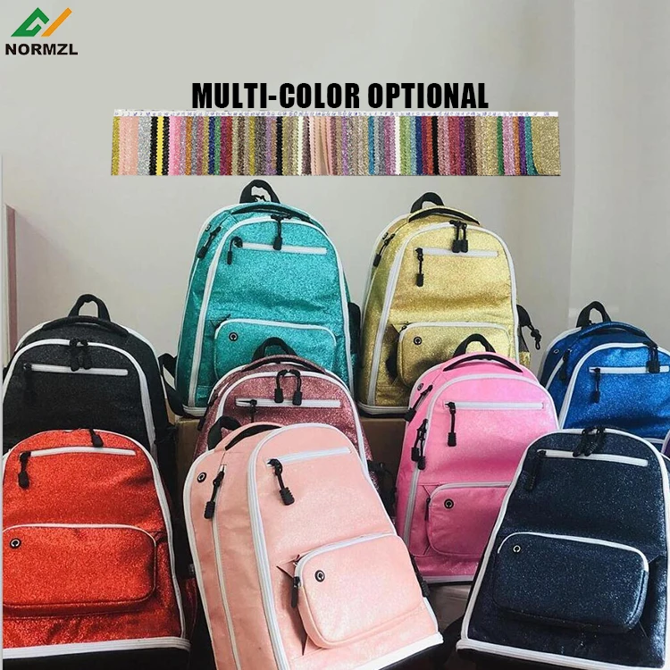 Оптовая продажа дизайнерский серебристый Блестящий рюкзак для чарлидинга с индивидуальным логотипом