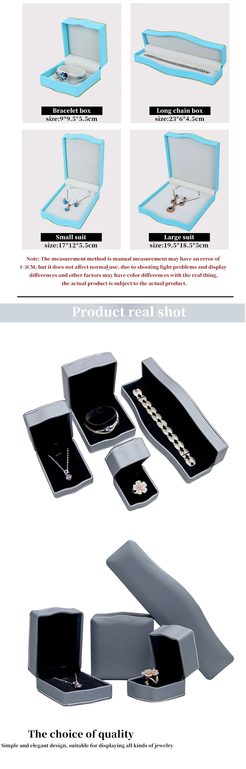 Hanhong Custom Jewellery Gift Box For Ring Necklace Bracelet Jewelry