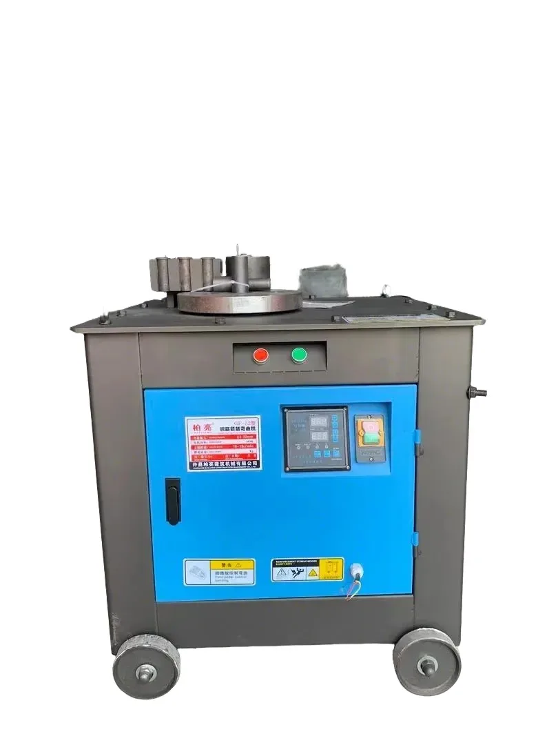 Small Hand Operated Construction Steel Round Bar Bending Machine Corrugated Rebar Steel Portable Reinforcing Metal Steel Bender