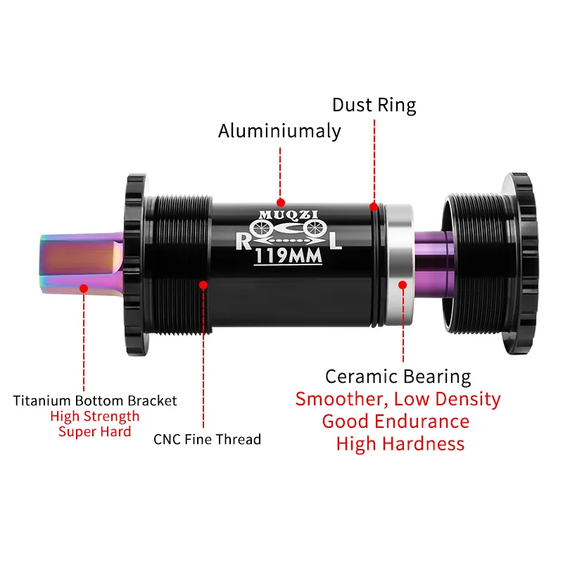 TI Bracket チタンBB Bottom Bracket: Eccentric - Titanium