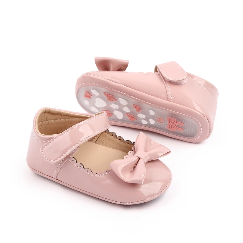 2025 High Quality Soft PU Leather Princess Baby Toddler Girl Shoes Prewalker Girl Shoes details