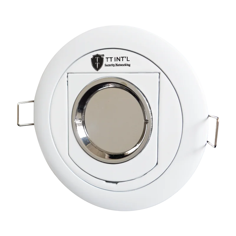 Ceiling Mount Full HD 2MP Analog Mini CCTV Home Spot Light Security Covert Invisible Mirror Glass Covered Camera