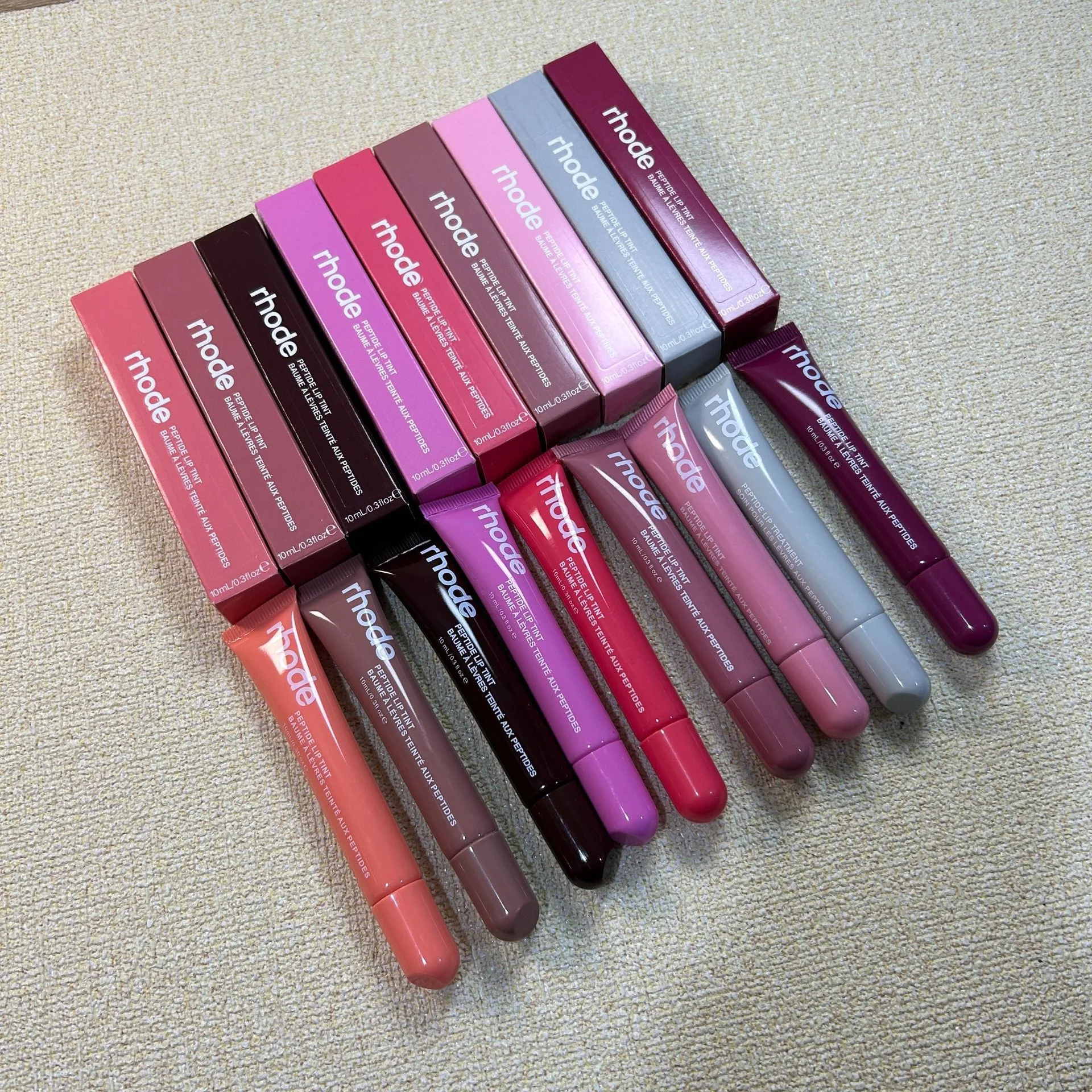 BAILI Factory OEM Logo Package Box Rhode Lip Balm Gloss Tint Blush Peptide Coque Carcasa Silicone Phone Case for Iphone 15 Pro