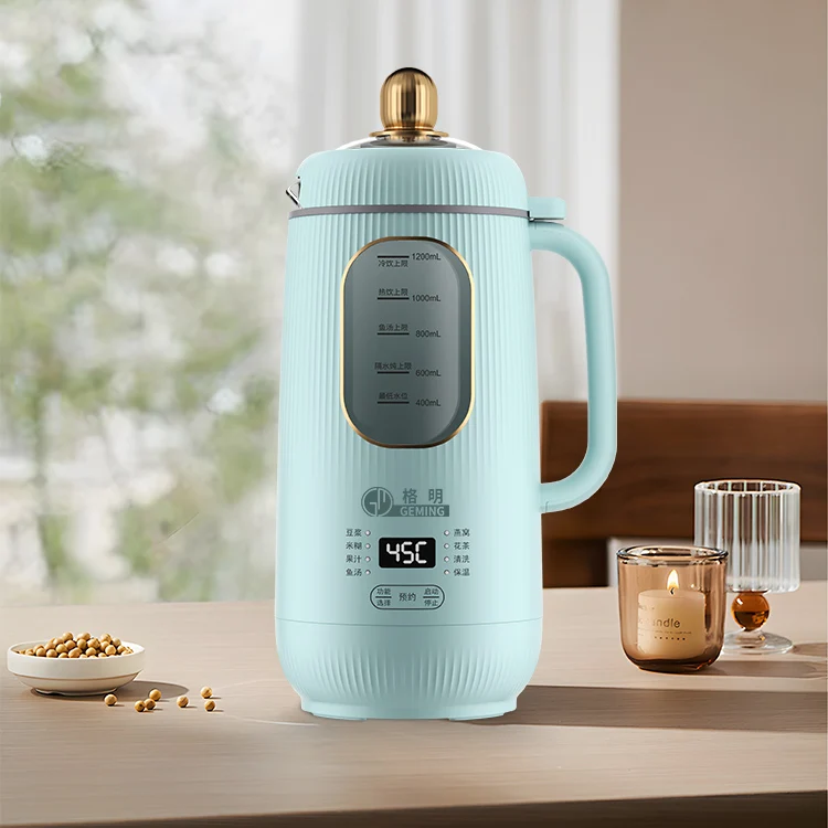 Geming Portable Electric Kitchen Soybean Milk Machine Waterproof Blender and Grinder for Household Use