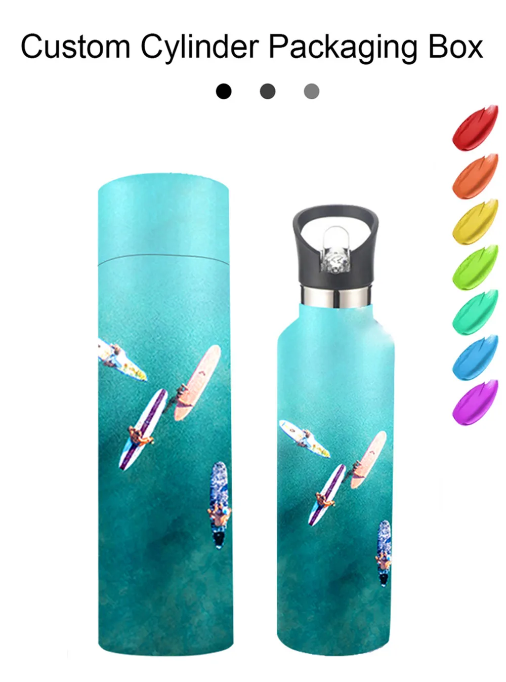 Customized High Quality Sports Water Bottle Double Wall Stainless Steel ...