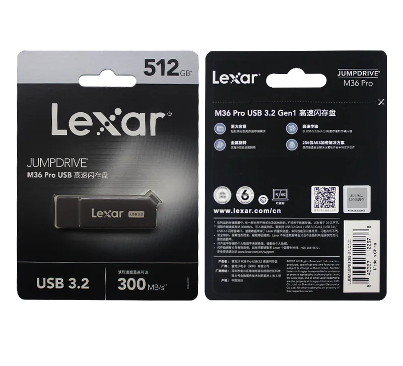 100% Original Lexar JUMPDRIVE M36 Pro USB Flash Drive 1TB High Speed 250mb/s Memory Stick 512GB USB 3.2 Metal USB Pendrive - ANKUX.COM