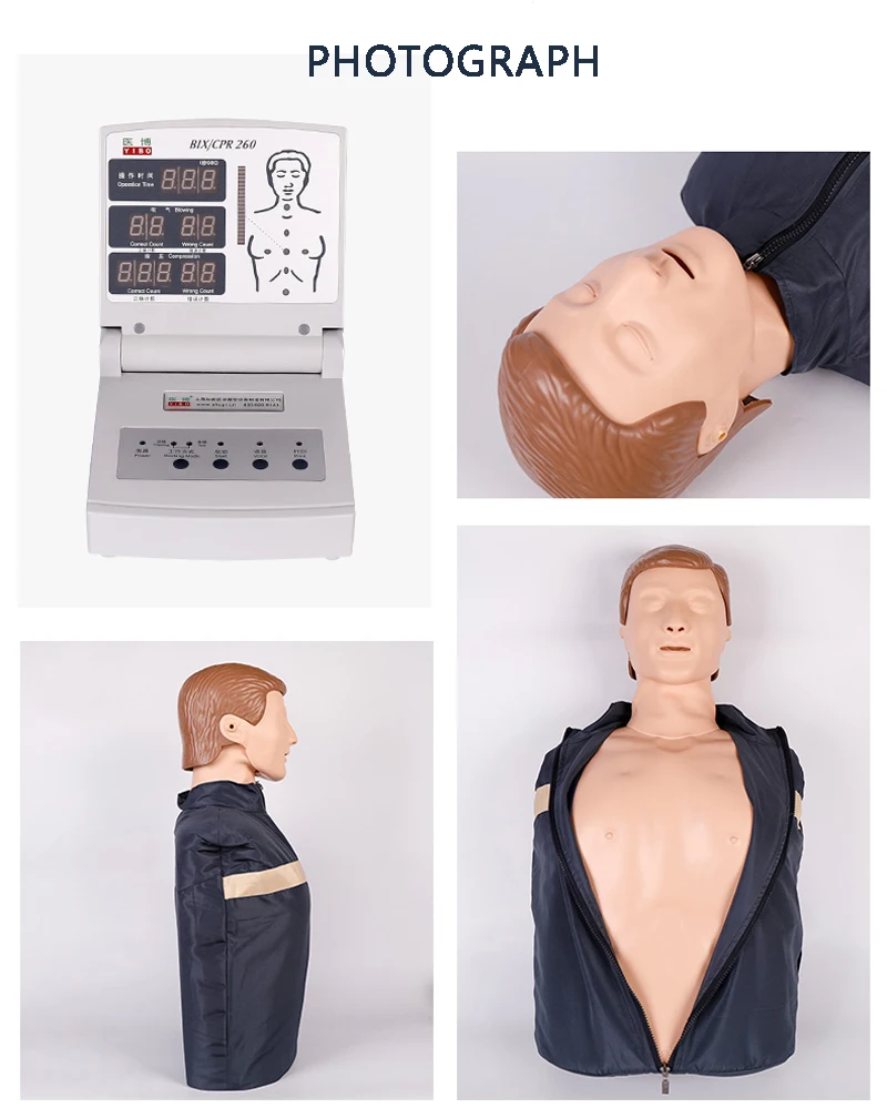 
CPR260 медицинские науки человеческого появления электронные половина тела медицинские манекены для тренировки cpr 