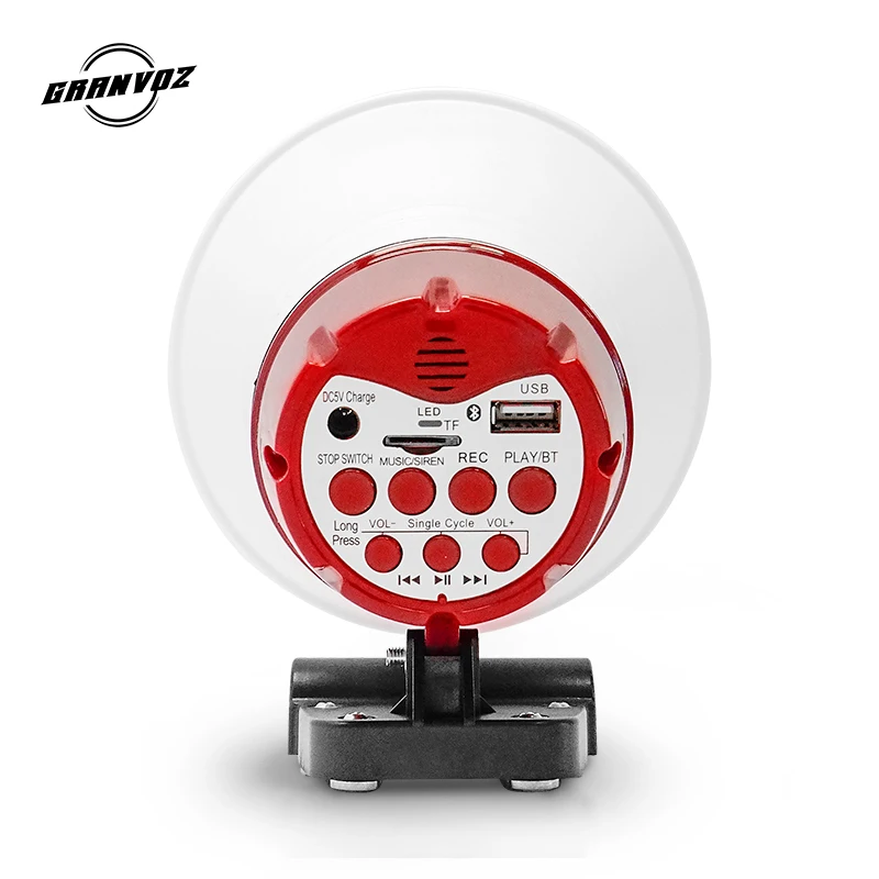15W Portable Power Rechargeable Megaphone for Car Truck Speaker