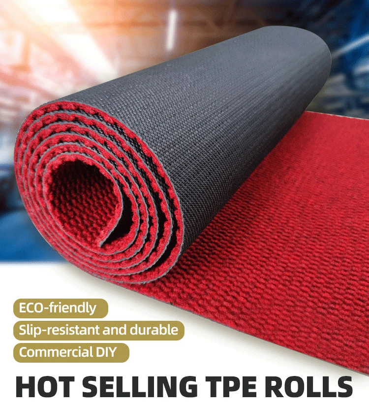 Indoor Outdoor Floor Mat Machine Made Novelty Exercise Nonwoven Super Absorbs TPE Backing Carpet Mat Outdoor Carpet(图2)