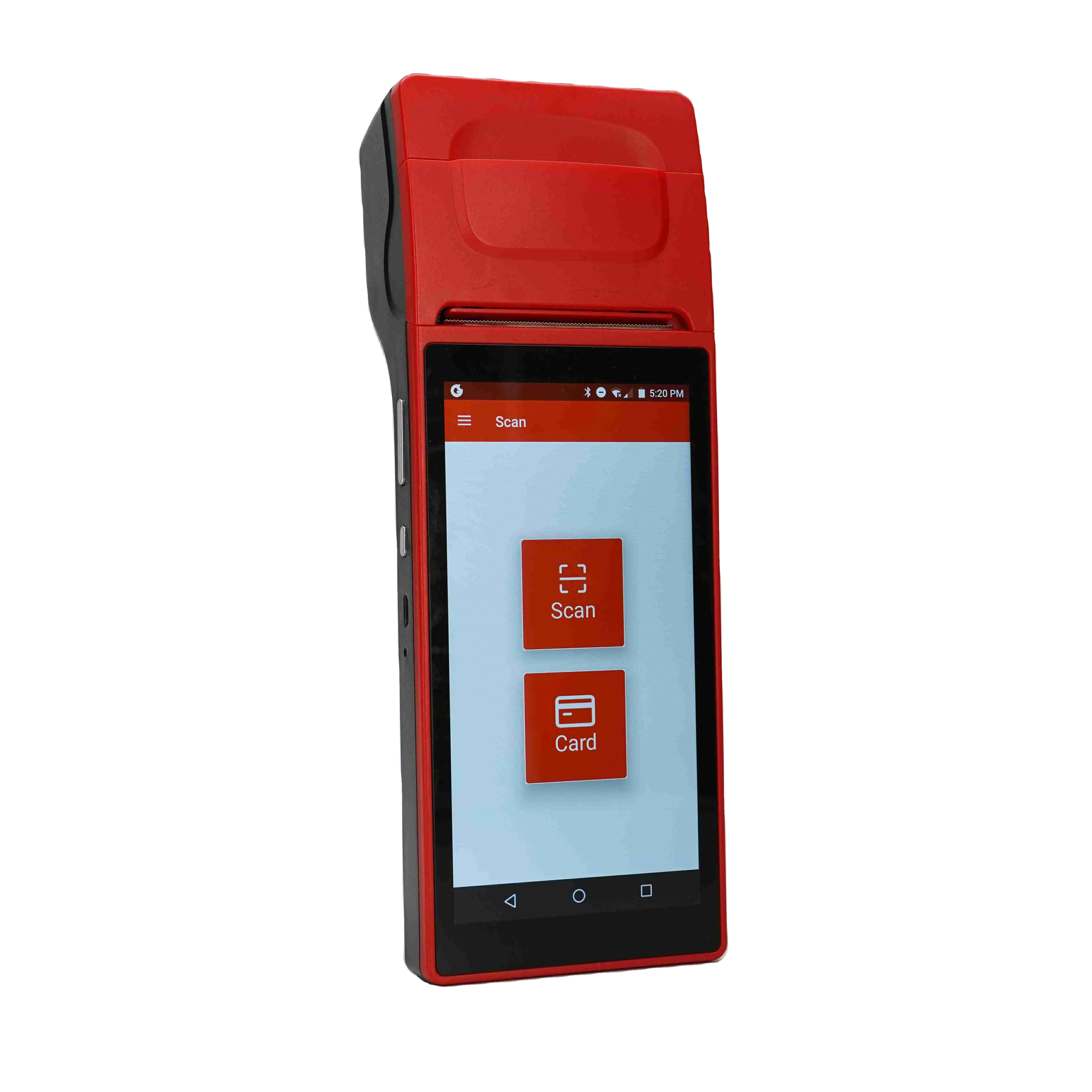 Hot Sale Factory Handheld Smart Android Pos Machine Pos Terminal Device With Car Parking Management Printer