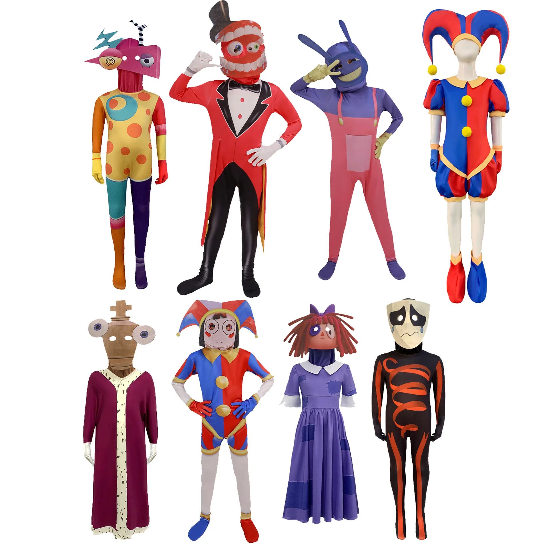 The Amazing Digital Circus Pomni Costume For Kids Cosplay Costume ...