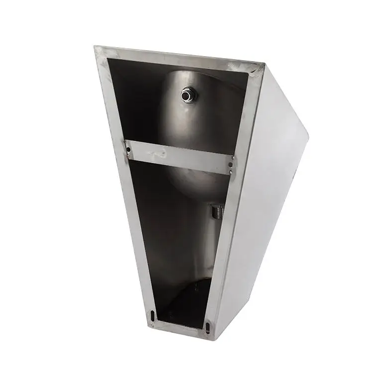 Hotel School Wall-Mounted Stainless Steel Men's Urine Bowl High Quality Public Toilet Metal Urinal