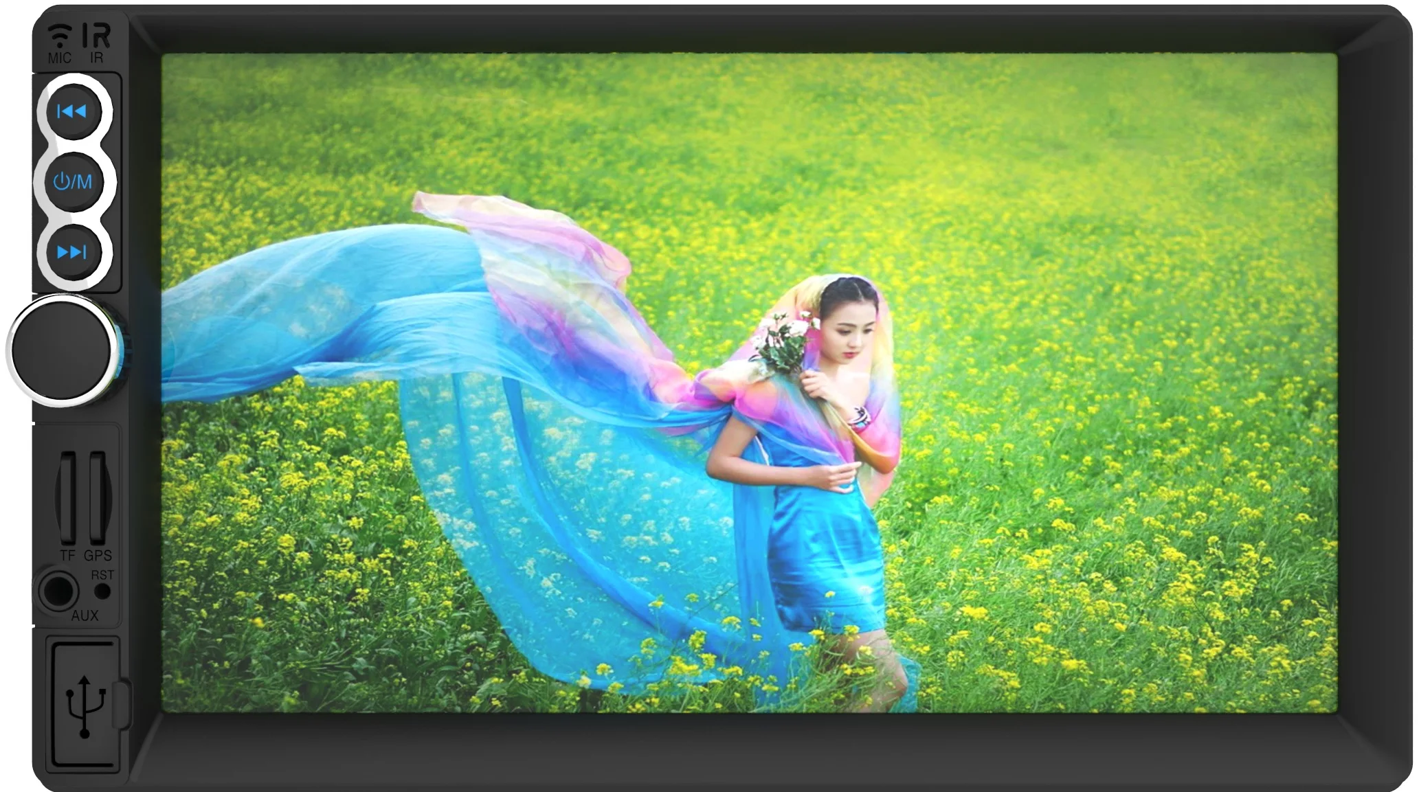 4*45w Amplifier Car Dvd Player Universal Remote Control Touch Screen 7