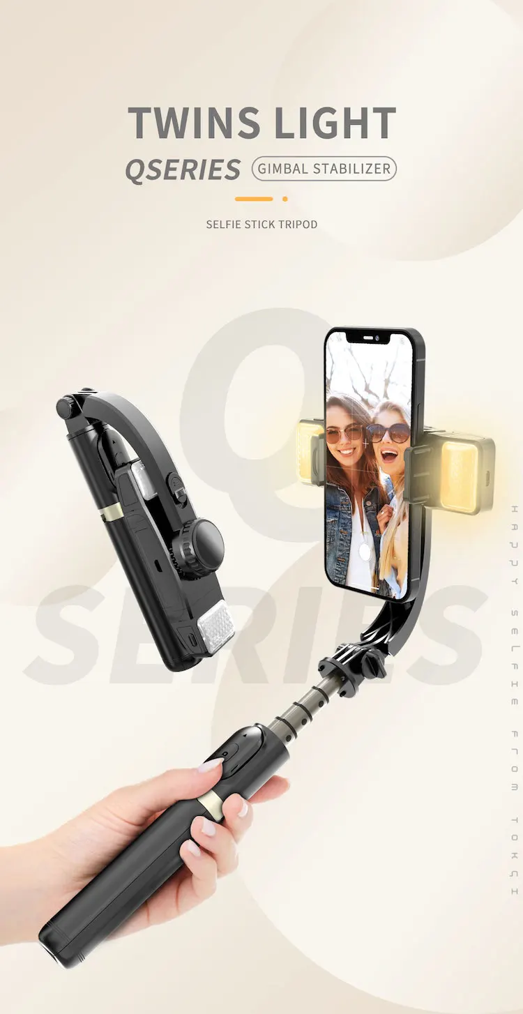 Q08 Phone Stabilizer Handheld Gimbal Stabilizer Price with Stand PK L08