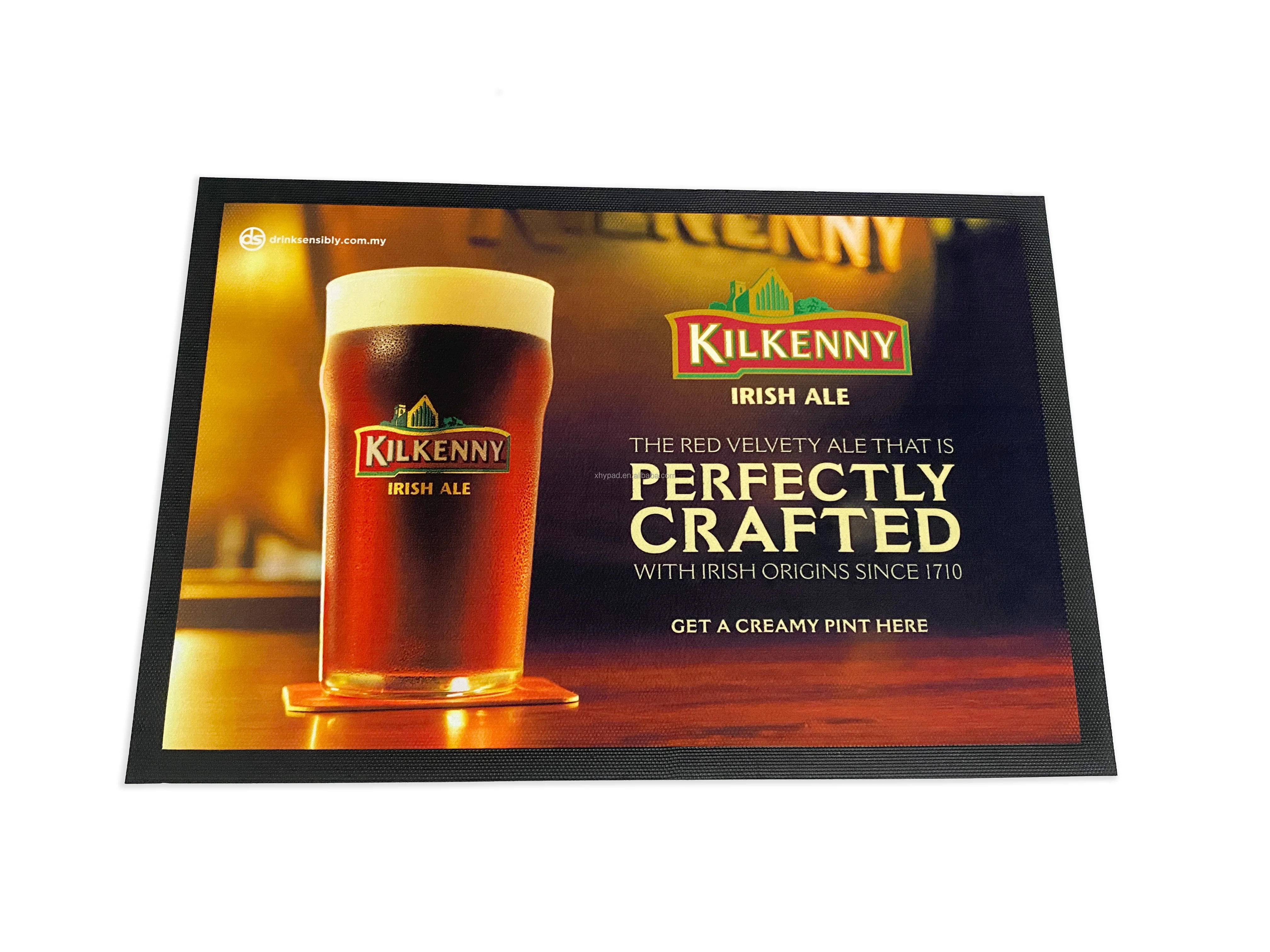 Oem Service Bar Drink Mats Personalized Logo Custom Pvc Barmat Rubber Beer Bar Mat Buy Pvc