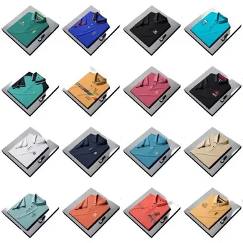 Wholesale Polyester Cotton Uniforms Mens Golf Ball Shirts Customized Printed Embroidered Logo Mens Polo Shirts