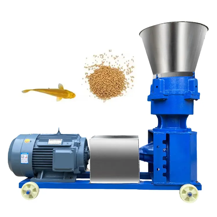 Second Hand Animal Poultry Fish Pig Cattle Feed Pelletizer Or Pellet Making Machine Feed Granulator