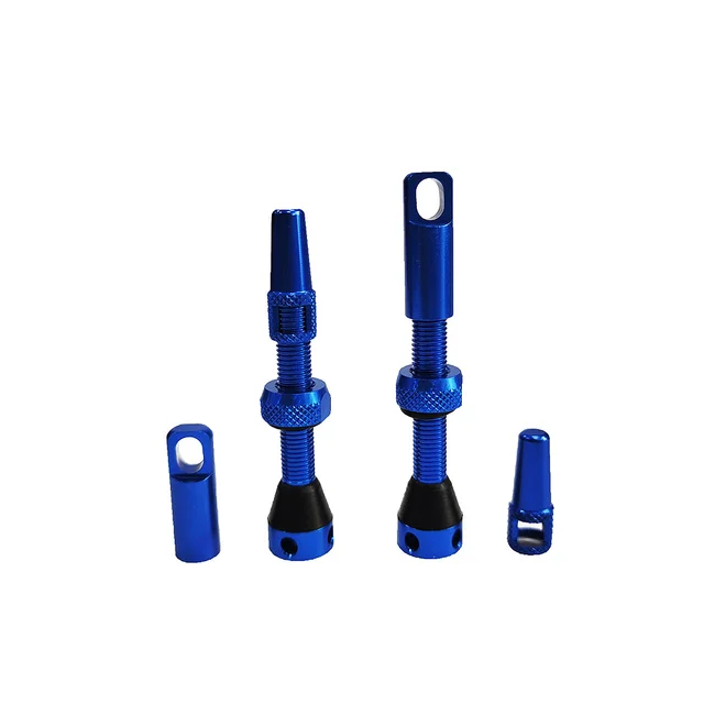 Aluminum Alloy Presta Valve for Bicycle Handlebar Mounted Tubeless Double Sealing Structure Alloy Titanium Brass Titanium Brass
