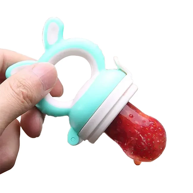 Populär försäljning BPA-fri livsmedelsanpassad silikonbabyfikamedel fruktfikamedel babyfikaprodukter
