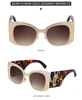 C5Leopard print bag flower golden gradient tea