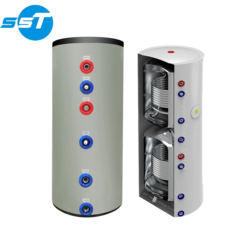 Hot selling stainless steel 500l hot water tank storage accept custom hot water buffer tank with dhw coil