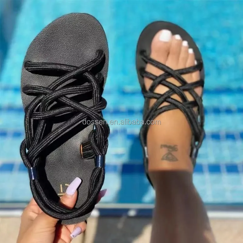 Sandalias antideslizantes con plataforma para mujer de talla grande 35 ~ 44  - Tienda Virtual Diana