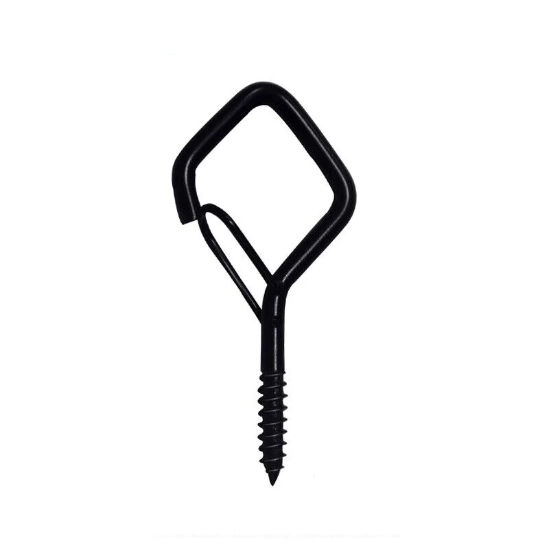 5MM Screw Steel Electric Galvanized Eye Bol Heavy Duty Hooks for Hanging Christmas Lights Hanging Hook Planting Hanging Hook