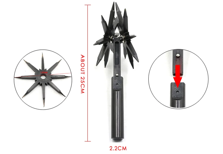 Manual Soil Turning Tool Lawn Ripper Garden Loose Soil Aerator Rotary
