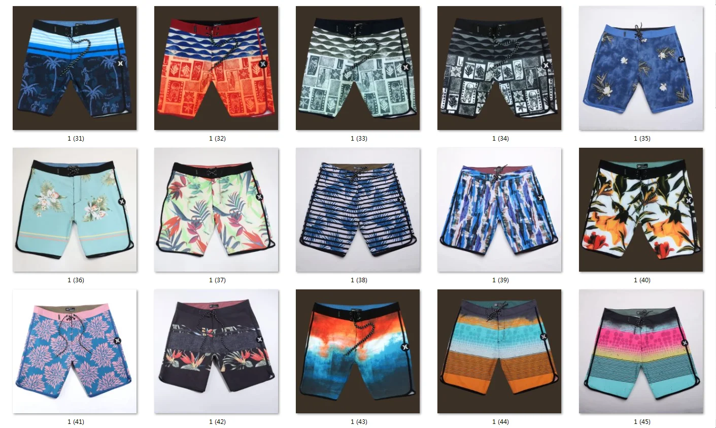 Waterproof Colorful Surf Board Shorts Wholesale Swim Shorts Mens