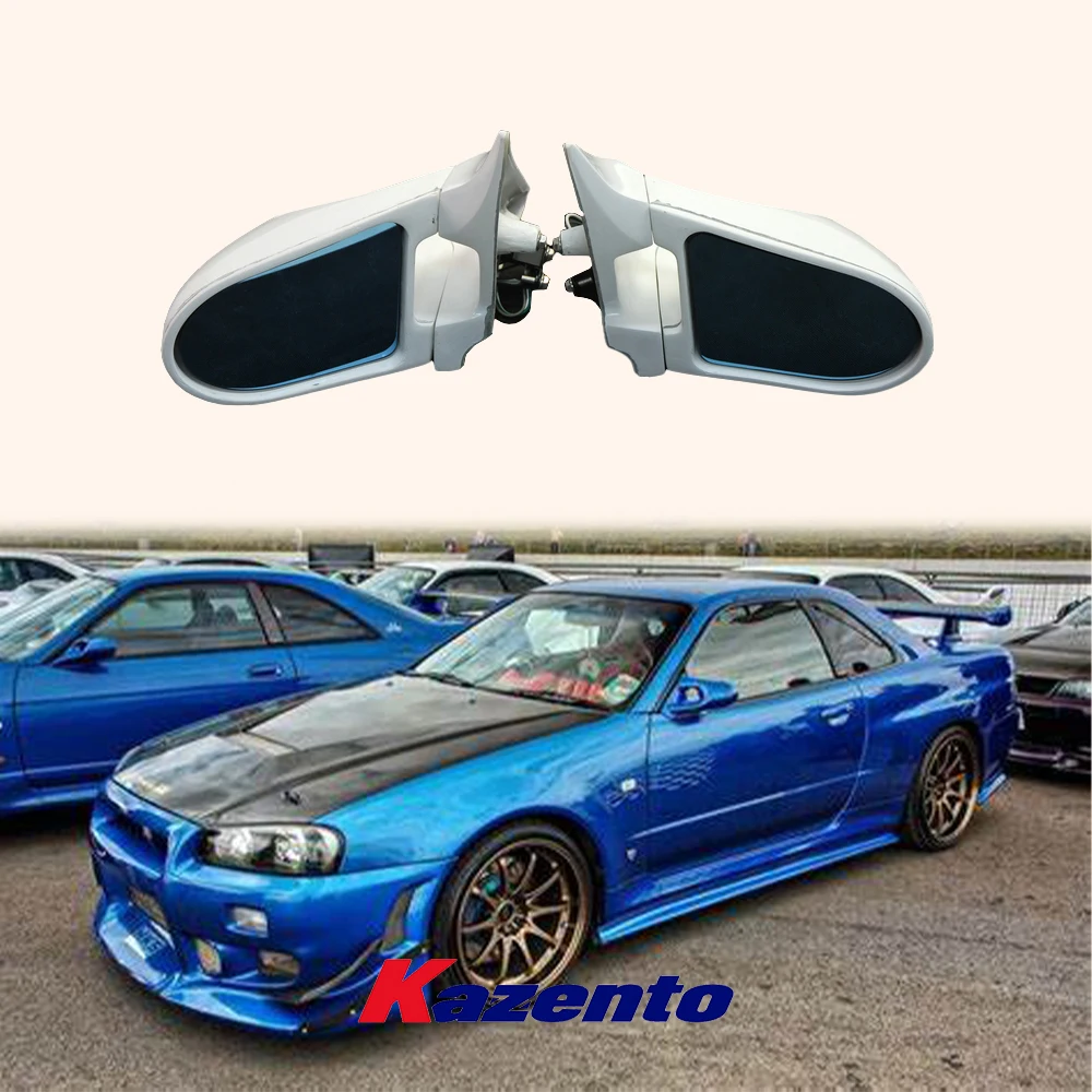 Gt R R34 Side Glass For Nissan Skyline R34 (GTR RHD Only) KZ Fiberglass Unpaint Side Aero ...