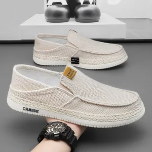 Men's Shoes, Cloth Shoes, Summer Men's Breathable Linen Shoes, Men's Casual Board Men's Shoes
