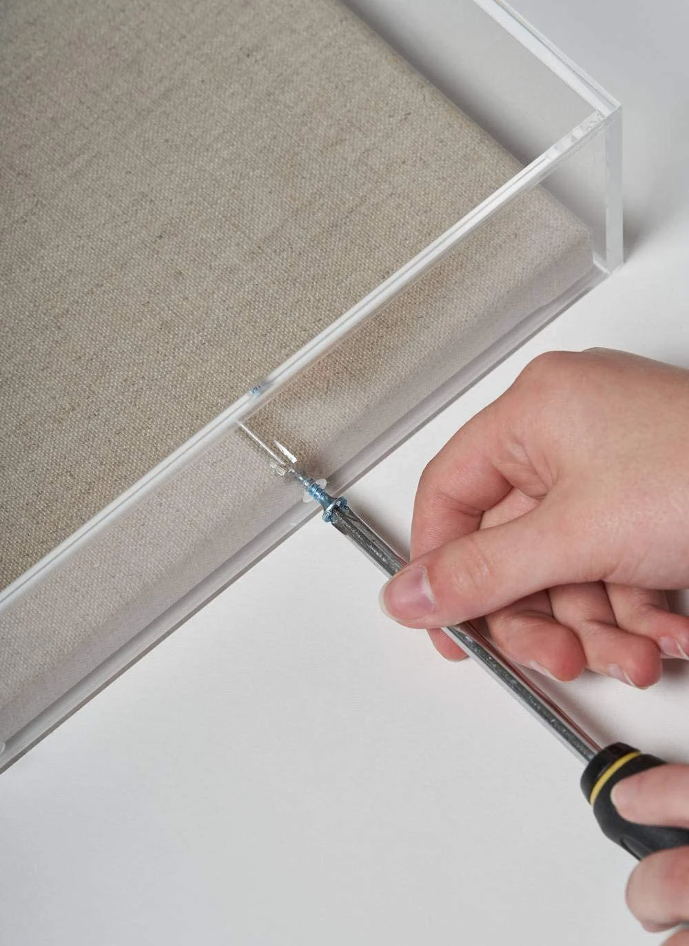 Diamond Polished Framing Clear Acrylic Shadowbox Lid Museum Grade Shadow Box Frame For 3d Art