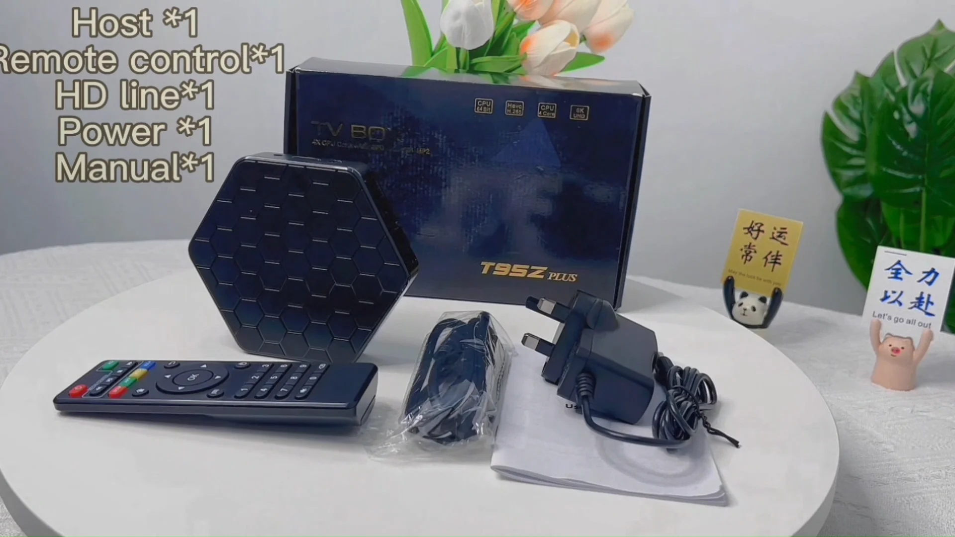 Cuifati Telecomando Sostitutivo Per T95Z Plus, T95U PRO, T95V PRO, Q Plus, QBOX - ABS Resistente, Batterie Non Incluse