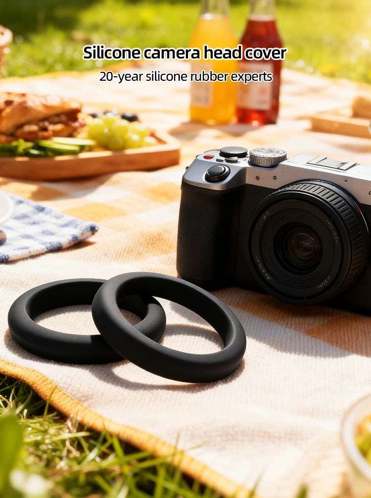 product customized silicone protective rings dslr lenses tailored size different lens calibers shockproof scratch resistant snug fit-0