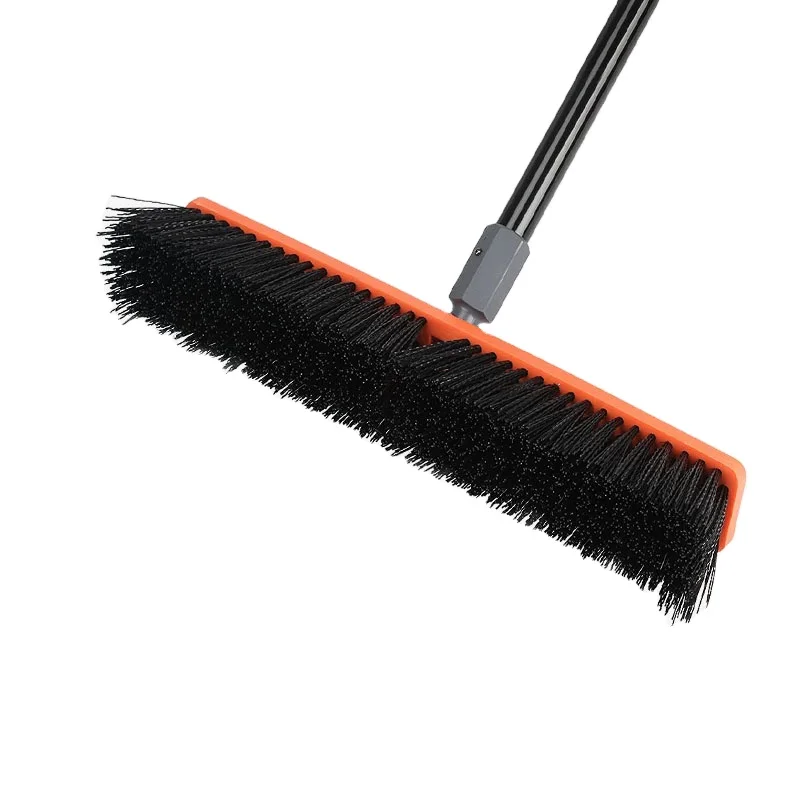 Vipaoclean 18 дюймов 24 дюйм (ов) Промышленный Heavy Duty открытый Композитное напольное покрытие веник PP пуш-ап для