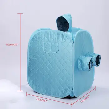 Alternative view of Portable Sauna Spa Steam Room Foldable Sauna Tent Detox Bath Accessory Wet Steam Modern with Feet Hole 3.0L Steam Pot