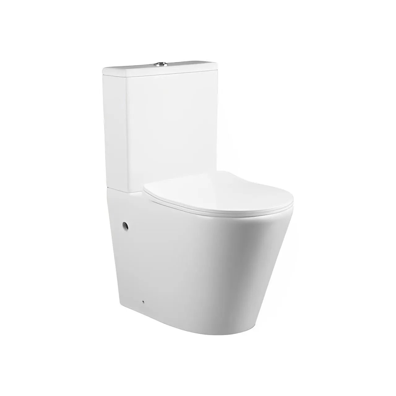 Two Piece Ceramic Toilet Special Square Shape Rimless Toilet With Certification High Quality Factory Direct Sale