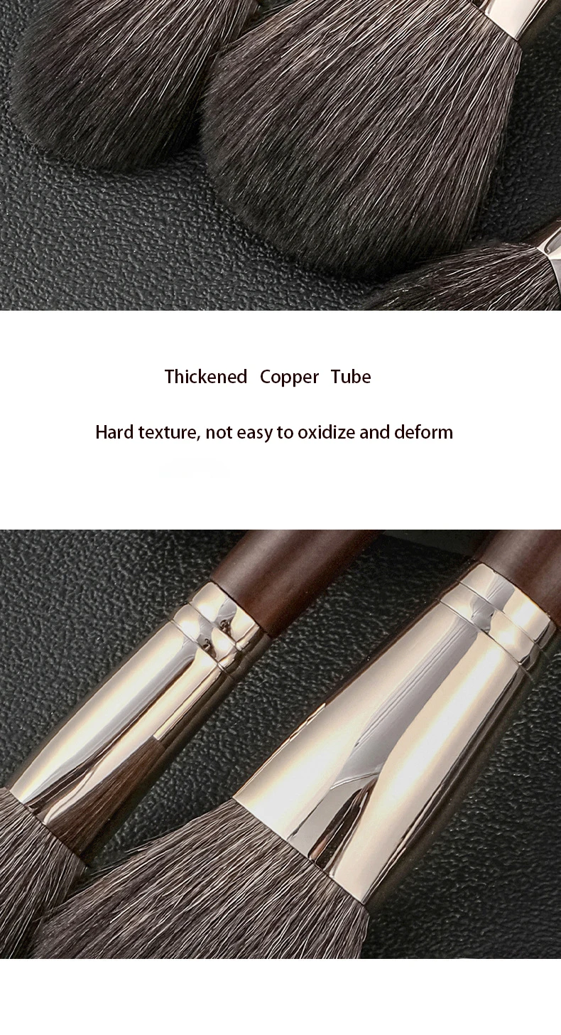 Wholesale 15pcs Natural Hair Goat Hair Makeup Brush Set Real Hair