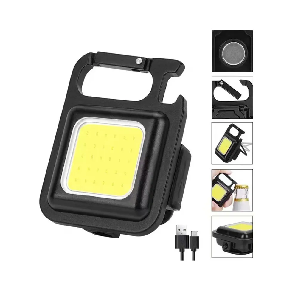 Mini Torcia LED COB 800LM, Ricaricabile USB, Con Clip E Magnete, Impermeabile IP66