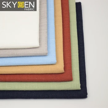 Skygen wool linen fabric linen man fabric cloth raw materials stock high quality men shirt fabric textile