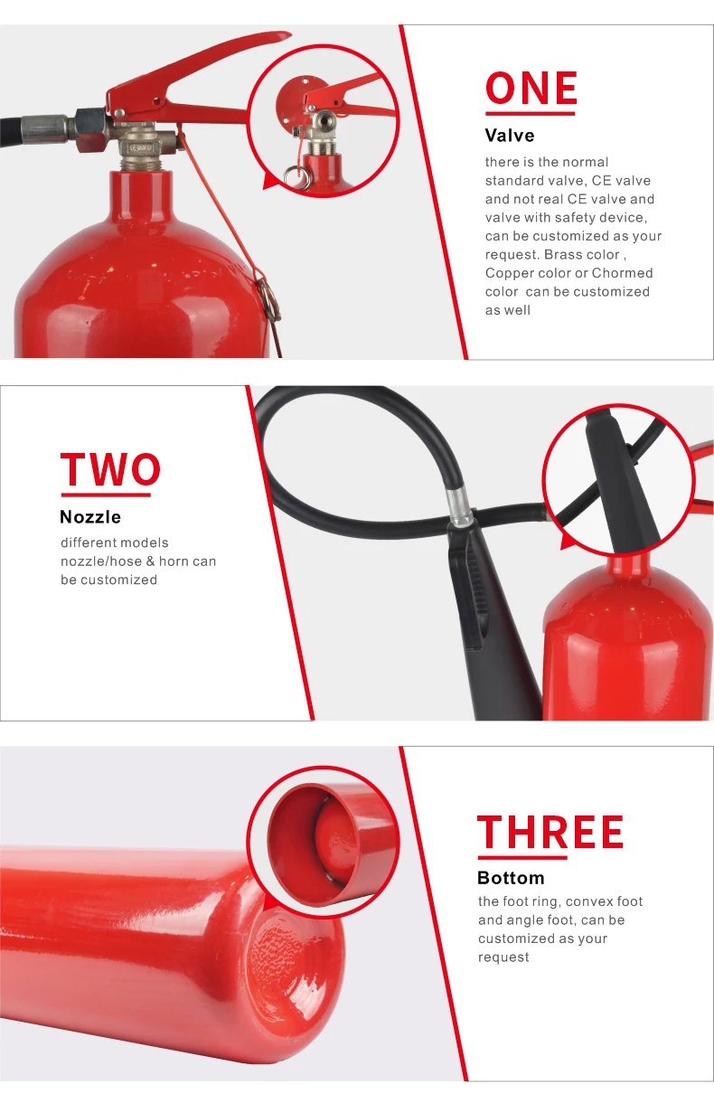 Factory Wholesale 4.5l 6.8kg Co2 Fire Fighting Extinguisher Empty Fire ...