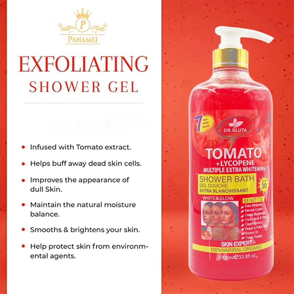 glutathione injection tomato shower gel Natural Tomato Extract Body Wash