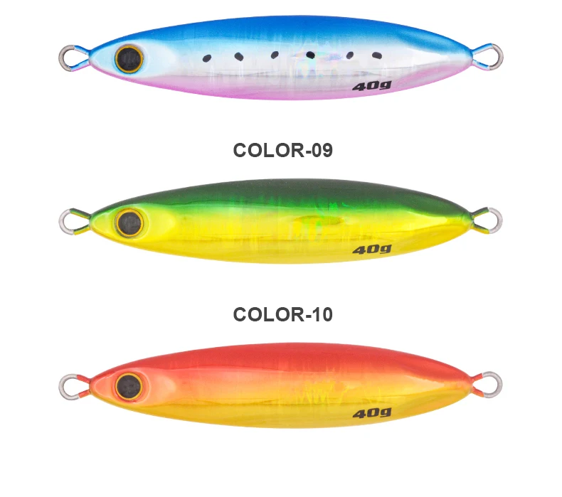 funadaiko 10g15g20g luz lenta jigging metal señuelos de pesca mic